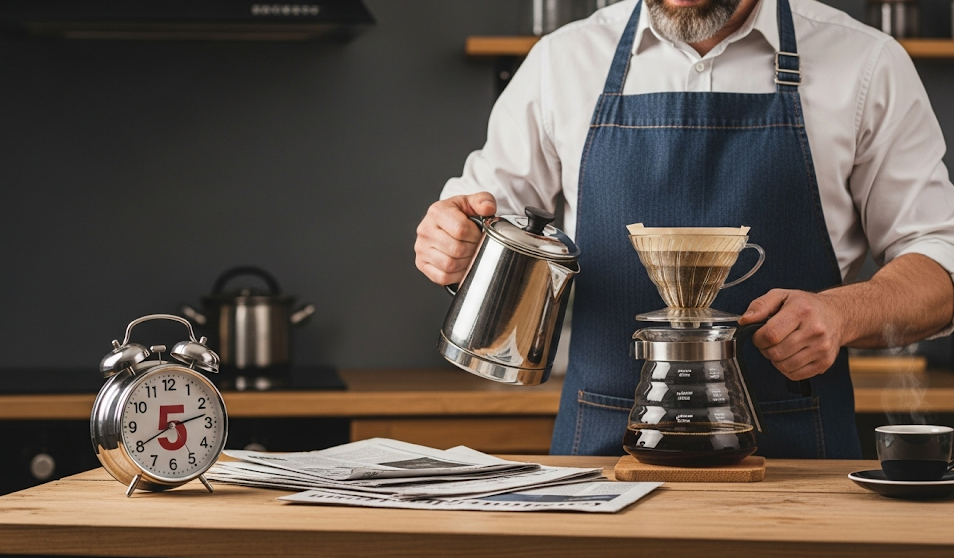 忙しい朝でも5分で本格コーヒーを淹れる方法